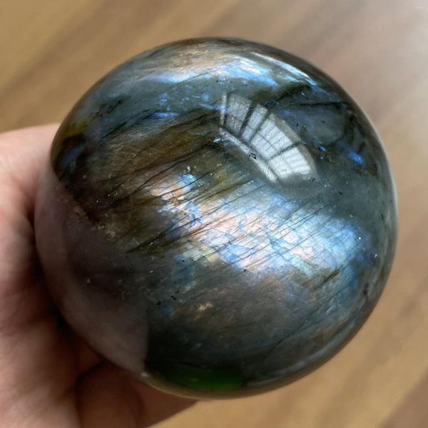 Figurine decorative 469G in pietra naturale Labradorite roccia a roccia lucidata a sfera di quarzo in quarzo Moonstone feng shui 2023 decorazione regalo reiki