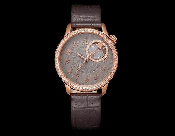 Serie di dea Egerie di altissima qualità Serie di orologi da donna meccanica ultra-sottile con diametro di movimento auto-manuante 1088L importato diametro lunare 37 mm diamanti N3