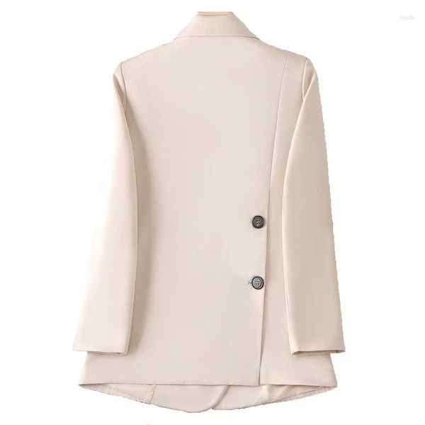 Ternos femininos Moda Office Ladies Blazer Jaqueta Formal de Manga Longa Café BEIGE BEIRO NEGRO FEMAN ALIME