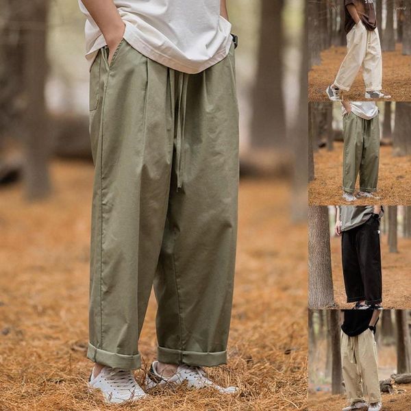 Pantaloni da uomo cargo uomini harem harem multi tasca secca oversize hip hop joggers pantaloni della tuta casuali