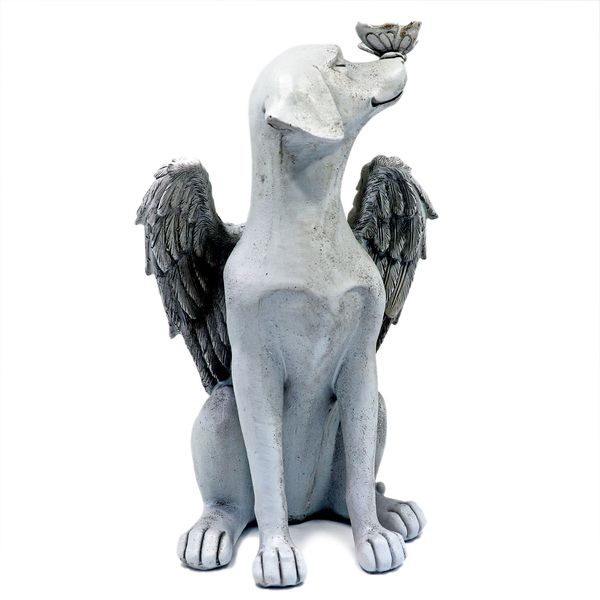 Outros Pet Supplies Memorial Streetstones for Dog With Angel Wings Garden estátua escultura 230816