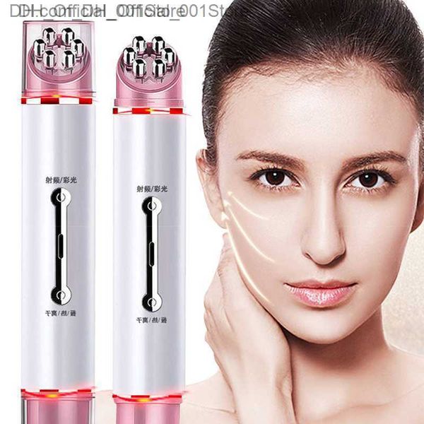 Radiofrequenz Eye Beauty Instrument EMS Haushalt Augen Schönheitsstift zum Entfernen dunkler Ringe und Augentaschen Erhitzen und vibrierende Massage Z230817