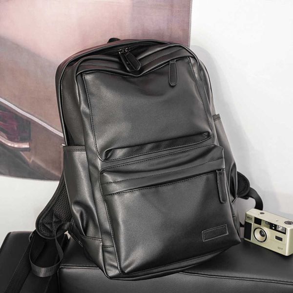 Large capacity men's backpack Korean version versatile college student computer leisure bag 2023 230817
