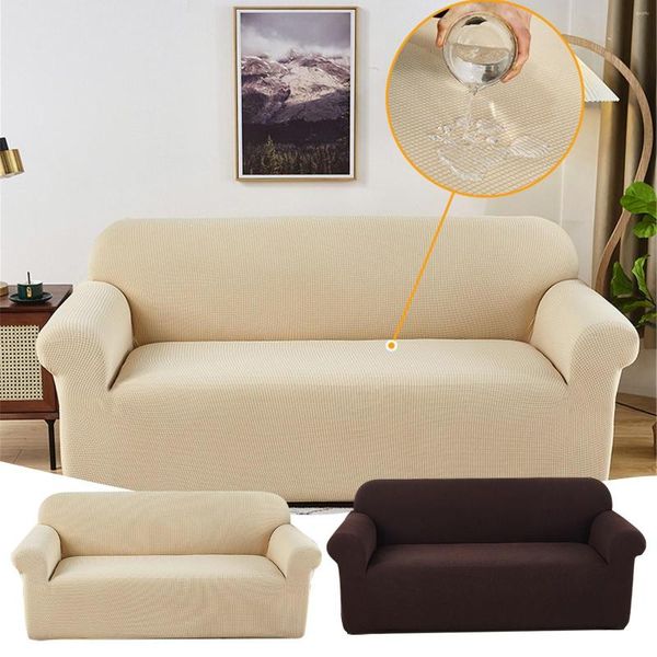 Chapes de cadeira Sofá Slipcover High Couch Couch Tampa Spandex Jacquard Cushion para sala de estar para sala de estar