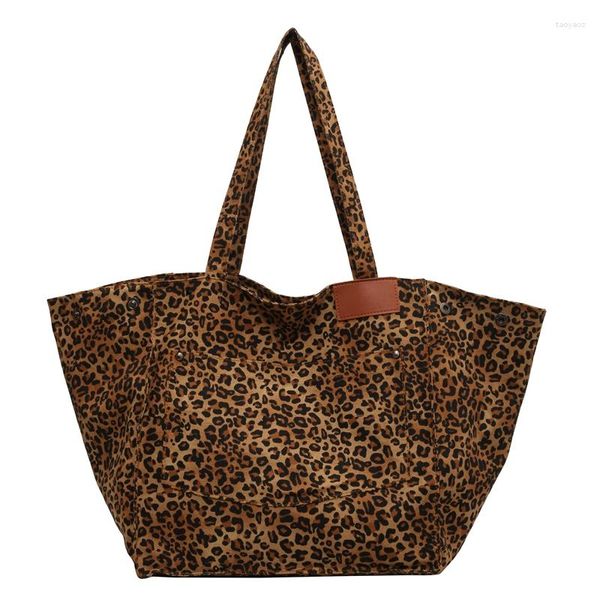 Borse da sera 2023 Leopard vintage Big for Women ENORME borse di grandi dimensioni di grandi dimensioni