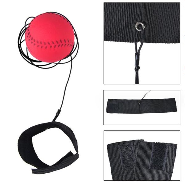 Palline da 63 cm in stile baseball giocattoli divertenti giocattoli fluorescente fluorescente palla da polso da polso palla sferica elastica allenamento a pallone elastico mutli colori calcio