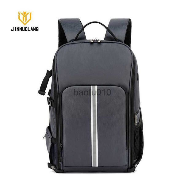 Acessórios para bolsas de câmera Jinnuolang Backpachas de drones de alto nível de backpack de fotógrafo aquático ao ar livre com capa de chuva grande capacidade mochila hkd230817