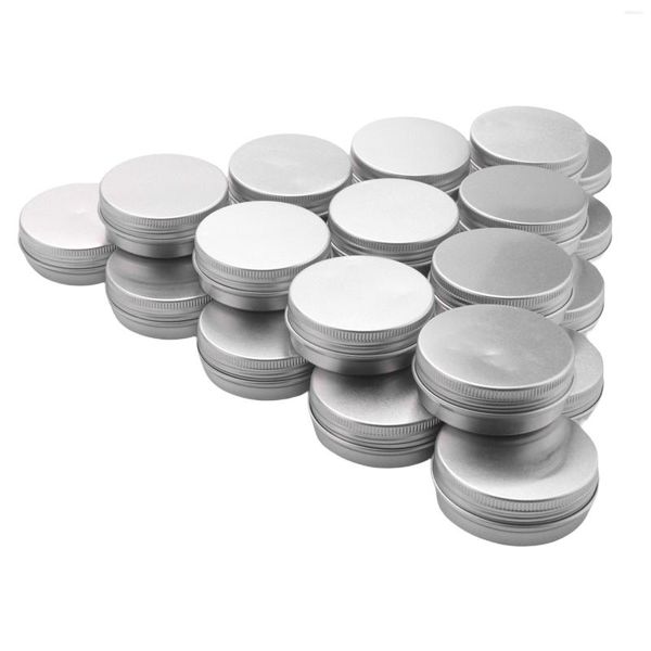 Speicherflaschen Packung von 25 - 15 ml Aluminiumzinn Make -up Kerzenkapazität Kapazität Big Kosmetik/Kerze // Haarprodukt/süßes Glas