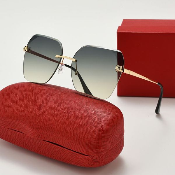 Luxurys Designers Sunglasses para mulheres Óculos de sol Praça de mulheres copos de moda de moda à prova de luz Lazer tempo Carti óculos de sol dos óculos de sol para homens de praia ao ar livre