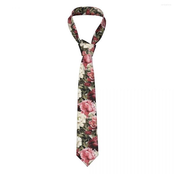 Bogenkinos Chinoiserie Krawatten Männer Frauen Polyester 8 cm Chinesische Blumenhals Krawatte für Herren Mode klassisches Accessoires Cravat Büro