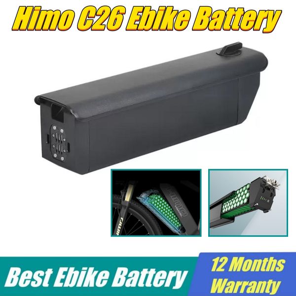 HIMO C26 Ebike Frame Bateria embutida 48V 14AH 12.8AH 10.4ah akku 36v 17,5ah 13ah Revenção Bateria rinoceronte para o Himalaia Alasca Bicicleta elétrica gorda