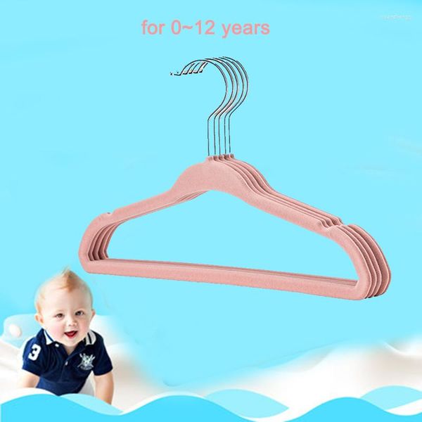 Kleiderbügel 10pcs 30 cm Kinder Kinder Kinder Kinderbaby Nicht -Schlupf -Samtmantelkleidung für Bekleidungsgeschäft