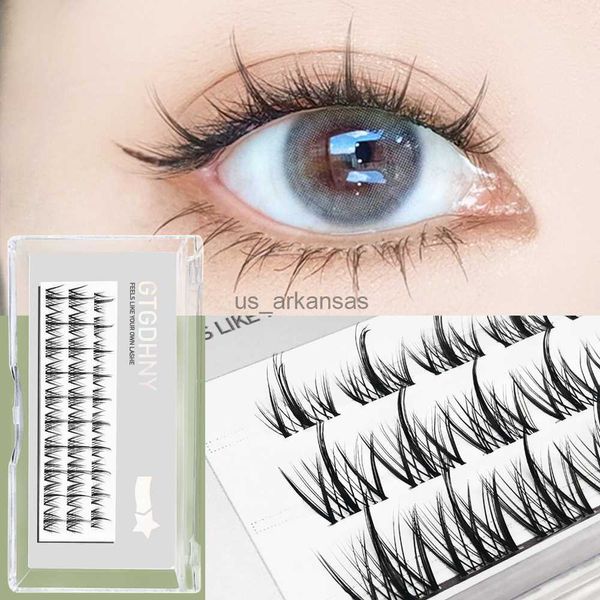 Falsche Wimpern selbst vergeben DIY A/M Form Spikes Cluster Vorgefangene Lüfter Wimpern Erweiterung falsche Wimpern Individuelle koreanische Make-up Natural Mode HKD230817