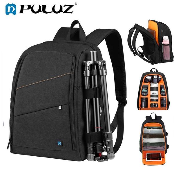 Acessórios para bolsas de câmera Puluz portátil portátil à prova d'água à prova d'água à prova de arranhões Backpack Backpack Bag Digital DSLR Video Video Backpack Laptop HKD230817