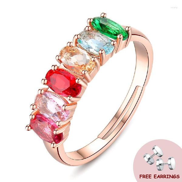 Clusterringe Trendy Open Finger Ring 925 Silberschmuck mit Zirkon Edelstein Ornament für Frauen Hochzeit Verlobungsfeier Geschenkgroßhandel Großhandel