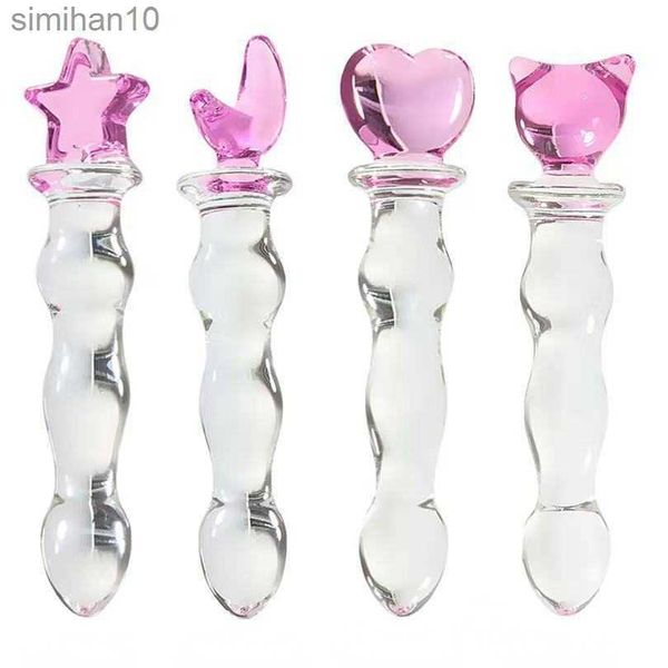 Toys anali Crystal Glass spina anale perle ano vaginali perline di sedere giocattolo per adulti per il massaggio anale giocattoli sessuali masturbazione per uomini donne HKD230816