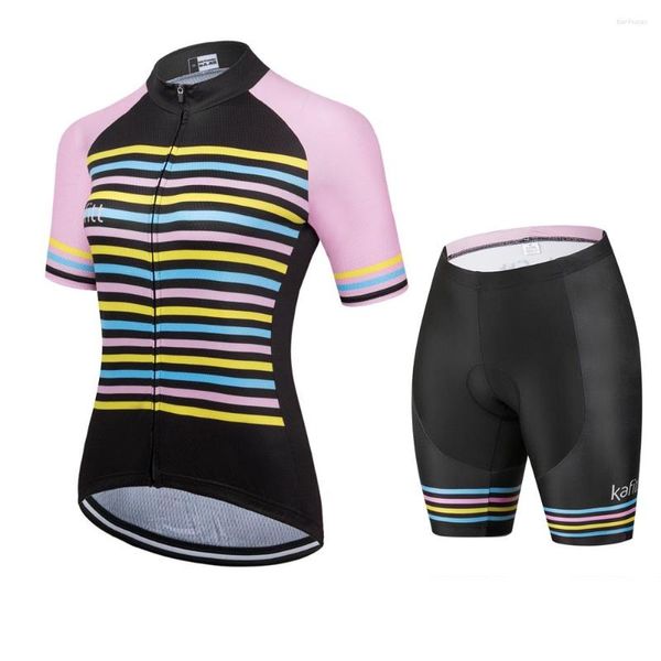 Rennsets Kafisummer -Kleider Kleidung für Frauen 2023 Luxusdesigner Plus Size Cycling Shorts Cycle Shirt Pro Team Kurzarm Trikot