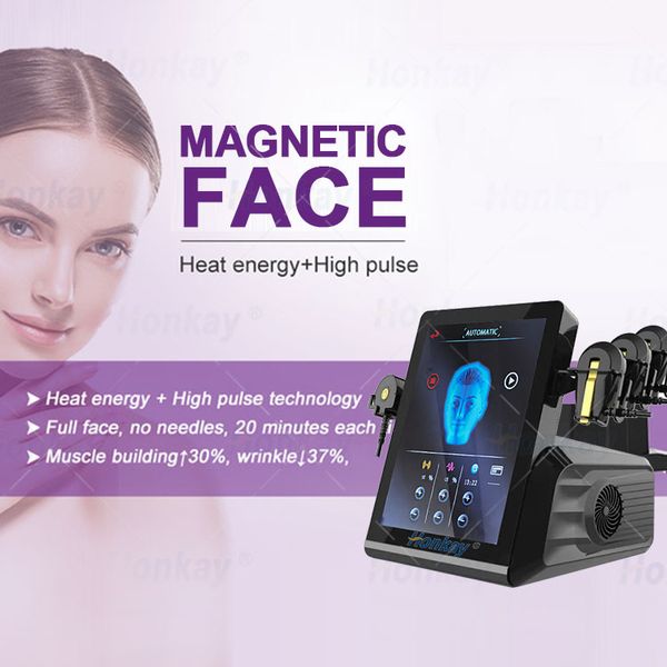 Ems-Gesichtsformungsmaschine, RF-Wärmeenergie, magnetische Gesichtsmuskelstraffung, Vline-Facelifting, Hautstraffung, Faltenentfernung, Anti-Aging-Maschine