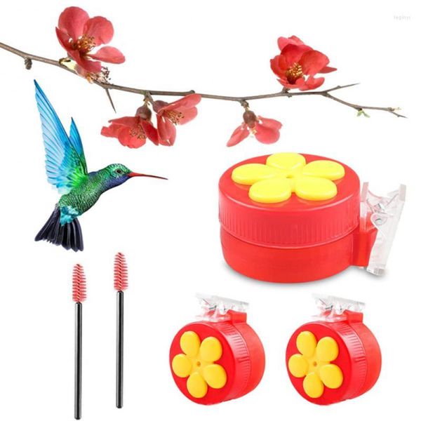 Diğer Kuş Malzemeleri Klipli Ev Mini ile Sinek Kuş Besleyici Plastik Besleme Su Şişesi Bahçe Balkonu Açık