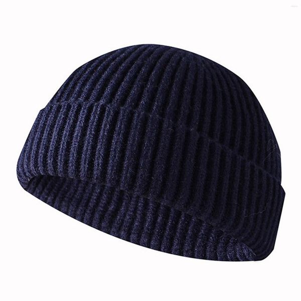 Tappeti a sfera Acrilico inverno femminile a maglia cappello a maglia uomini uomini caldi per le donne Baseball Circa Cappelli contro la fascia