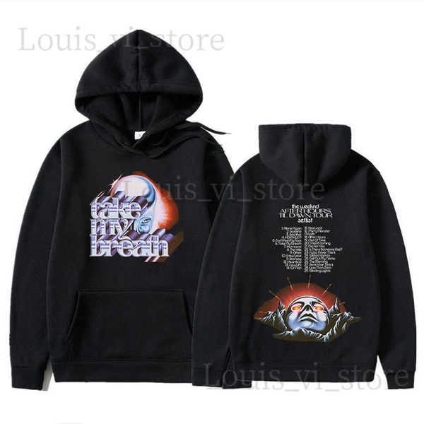 Sänger der Hoody After Hours bis Dawn FM Musikalbum Grafik Sweatshirt Männer Hip Hop Rock Übergroße Hoodie männlich Streetwear T230817