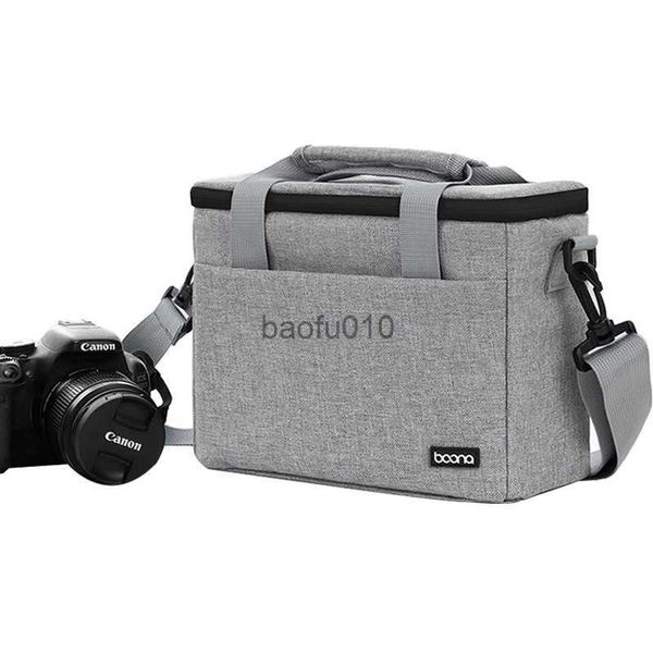 Accessori per sacchetti per fotocamera Backpack fotocamera sacca per le lenti borse fotografia DSLR borsa per portata impermeabile per la spalla per canone Nikon HKD230817