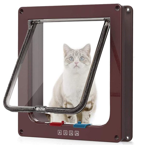 Outros cães fornecem porta de aba de gato com segurança de bloqueio de 4 vias para gatinho kitt gate kit de cachorro sml 5 cores 230816