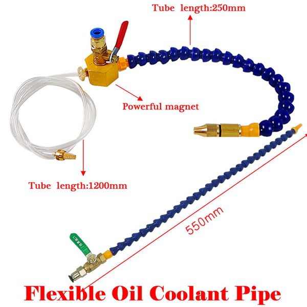 Tubo flessibile per liquido refrigerante olio flessibile CNC da 550 mm Interruttore CNC per fresatrice per tornio CNC Strumento per incisione per intaglio di alluminio