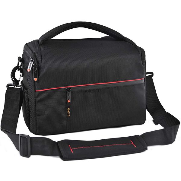 Kamera -Bag -Zubehör Fosoto Professionelle Kamera Bag Hülle Nylon wasserdichte Digitalkamera Shouder -Tasche für DSLR -Kamera -Tasche Lens Nikon Canon Video HKD230817