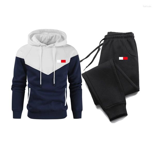 Herren -Trailsuiten Ankunft Herbst Herbst Winter Sets Hoodie und Hosen 2 Stück lässige Trailsuit Männliche Sportbekleidung Kleidung Schweißanzug