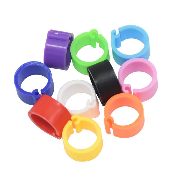 Altri PET forniscono 1000 pezzi 10 colori Anelli di uccelli Anelli di uccelli Diametro 8 mm Larghezza 8 mm 7 mm Anello di clip di plastica Foot 230816