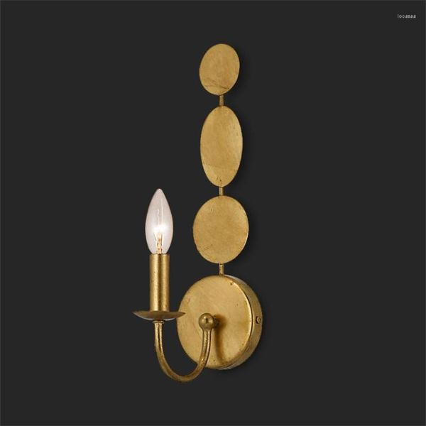 Lâmpada de parede American Vintage Loft Candle Industrial Wind Lamps El Art Deco Living Room Bedroom Decora Sconces Lights