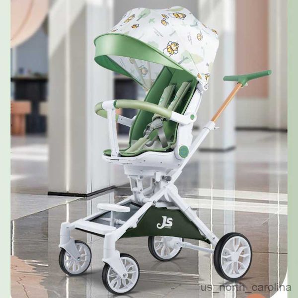 Passeggini# baby passeggino a 3 anni può sedere o sdraiarsi per passeggino leggero per bambini a quattro ruote carrello pieghevole per bambini del carrello per bambini R230817