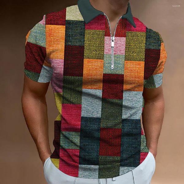 Мужская половая рубашка Mens Mens Polo 3D мужская сетка