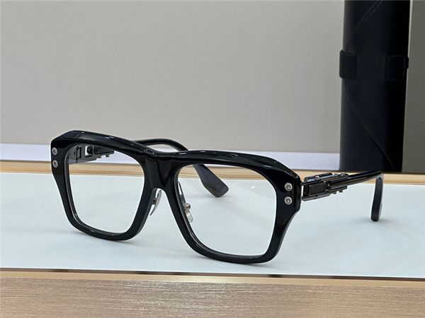 Neue Modedesign Männer optische Brille Grand-APX Übergroße Acetatrahmen Vintage einfache Stil transparenter Brille Top-Qualität klarer Linsen Retro Brillen