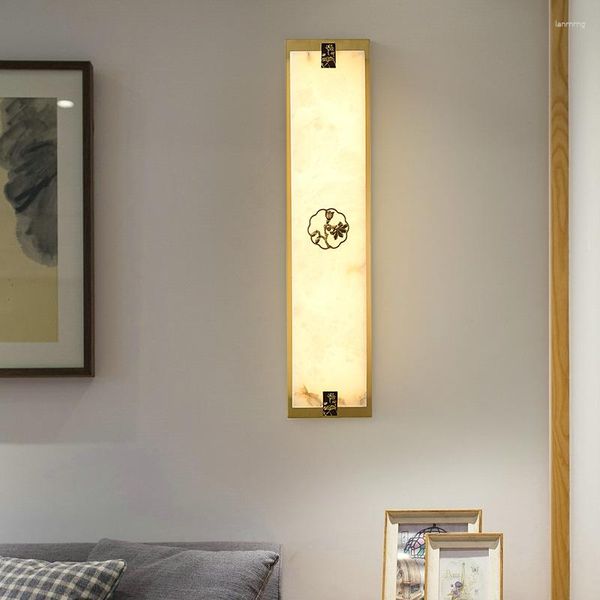 Lâmpada de parede lâmpada vintage scona led 3 cores de mármore criativo iluminação decoração de sala casa quarto quarto