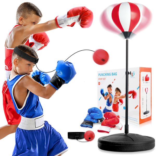 Sports Toys Boxing Reflex Speed ​​Punch Ball MMA Sanda Boxer Raising Hand Eye Training Set para 314 anos de menino Girl Gifts 230816