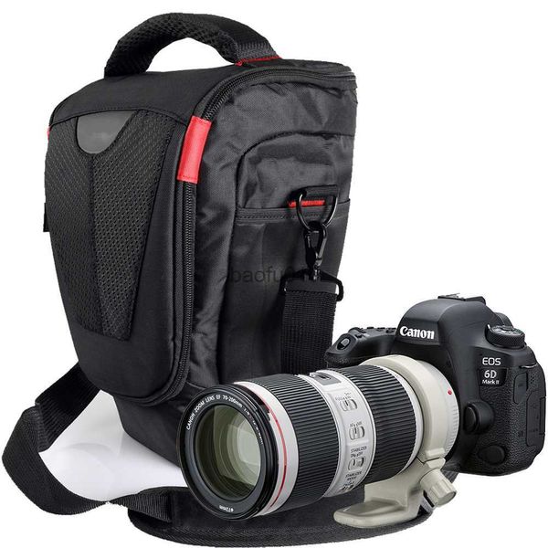 Acessórios para bolsas de câmera bolsa de câmera DSLR grande à prova d'água para Canon EOS 6d 6d2 5d Mark IV II III 5D4 5D3 R 850D 90D 80D 77D 70-200mm 100-500mm CASA DE LENS HKD230817