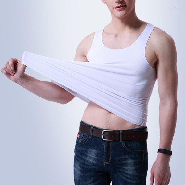 Herren Polos Unterwäsche Baumwolltank -Top hochwertiger schlanker Bodybuilding ärmellose