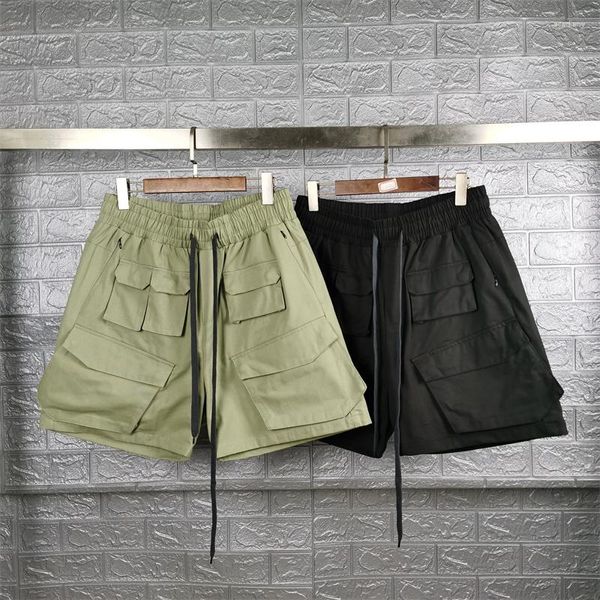 Shorts maschile Multi task Pannel Uomini lavati in cotone militare corto