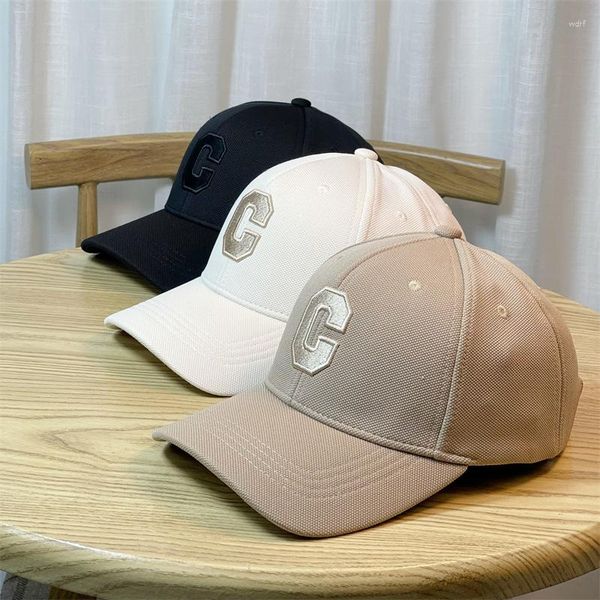 Ball Caps Ins Big Bim Letter gestickt Hardtop Baseball Cap Koreanische Version Frauen Herbst und Winter Casual Hut Herren Sportarten