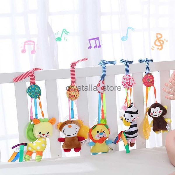 ASWJ New Baby Catcha Bell Toy Stroller Stroller Infant Rattle Animal Animal Speelgoed Pingente Berço Cabe Teether pendurado Toy Recém -nascido HKD230817