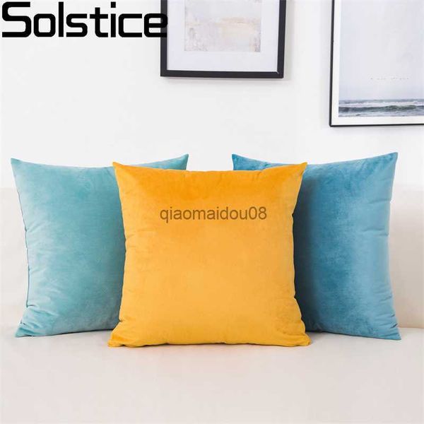 Pillow Case Hot Sale Velvet Feste Farbabdeckung Multi -Größen Sofa Kissen Home Textile Perfekt für Weihnachtsdekoration Dropshipping HKD230817