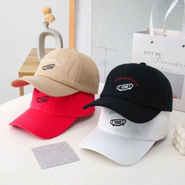 Ball Caps Fashion Women Hat Hat Simple Kpop Style Candy Colors Fine Baseball Cap da baseball per streetwear femminile di alta qualità