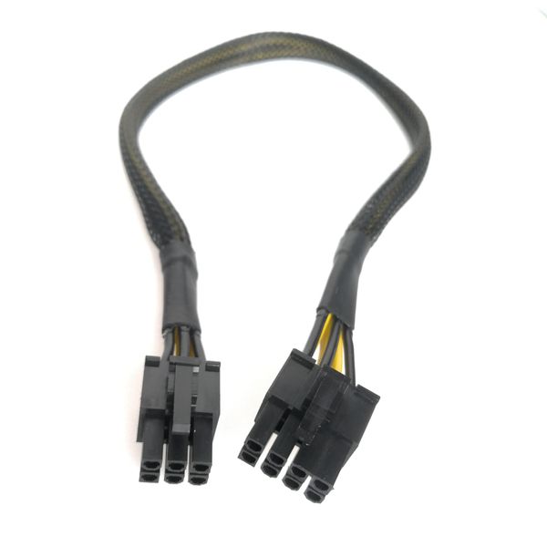 PC PSU PCI-E 6-контактный мужской до 8PIN мужской графический процессор Кабель кабеля кабеля 18AWG 30 см для Dell T5810 T3610 T5610 T7600 T7610 Computer