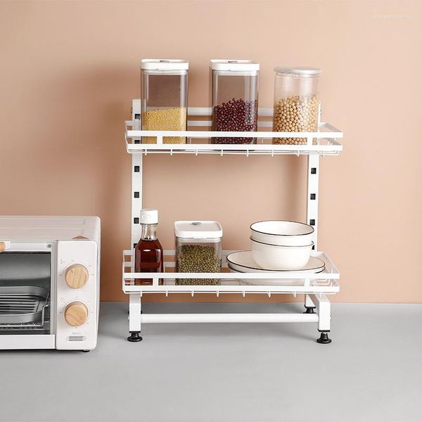 Armazenamento de cozinha 2/3 dos players rack ajustável em aço inoxidável tempero organizador de faca Jar Jar Acessórios