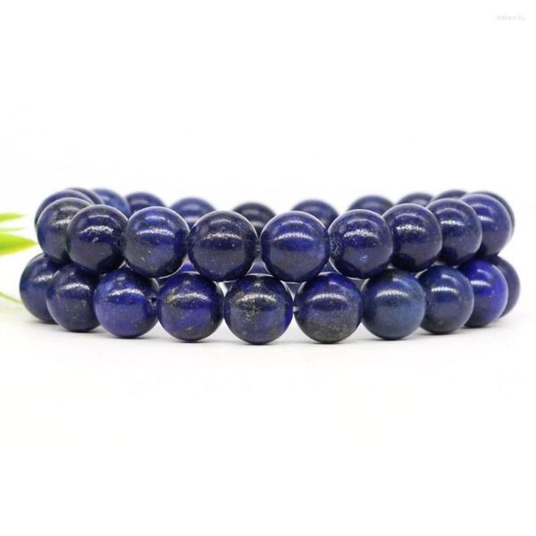 Strand Natural Stone Round Beads Braccialetti lapis Lazuli Guarigione Chakra Crystal Chain Chain Women Uomini Giorri che fa gioielli