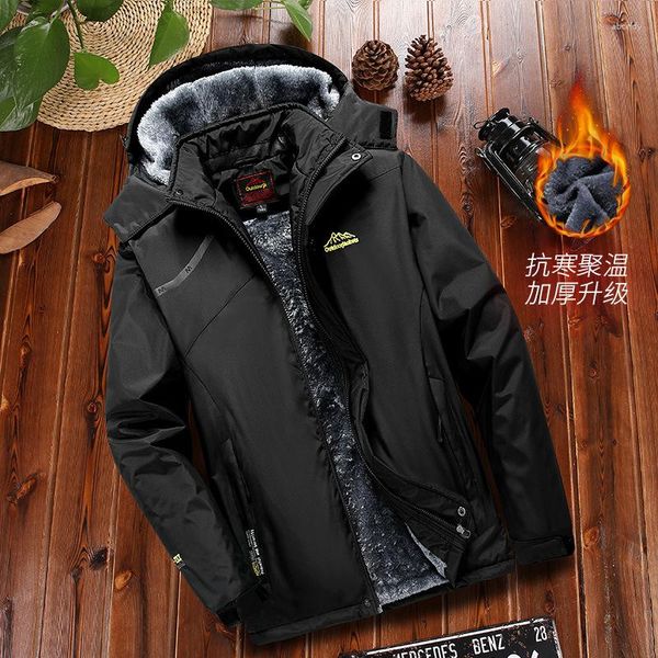 Jaquetas masculinas Chilyn Men Jaqueta de caminhada de inverno de lã interior feminino aquático de capa de vento ao ar livre Camping Camping Rain