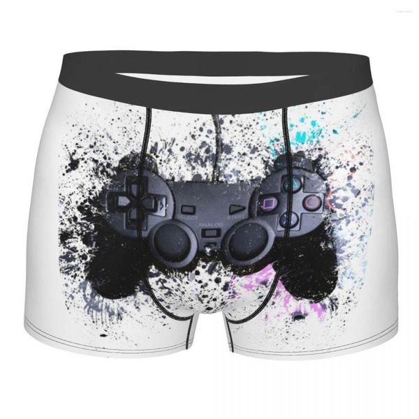 Underpants Herren Gaming Controller Unterwäsche Video Game Gamer Konsole Gamepad Funny Boxer Shorts Höschen Homme Plus Size