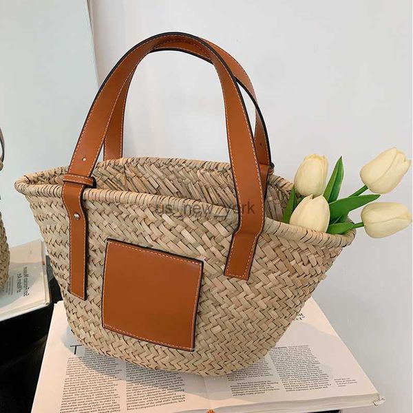 Hobo Frau Taschehandel 2023 Frauen Designer -Taschen für Frauen Raffia Bag Luxus KPOP Japanische Harajuku Modes Bolsas Damen Frauen Beach HKD230817